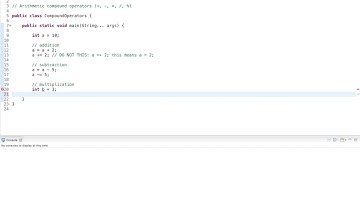 Java Tutorial: Arithmetic Compound Operators