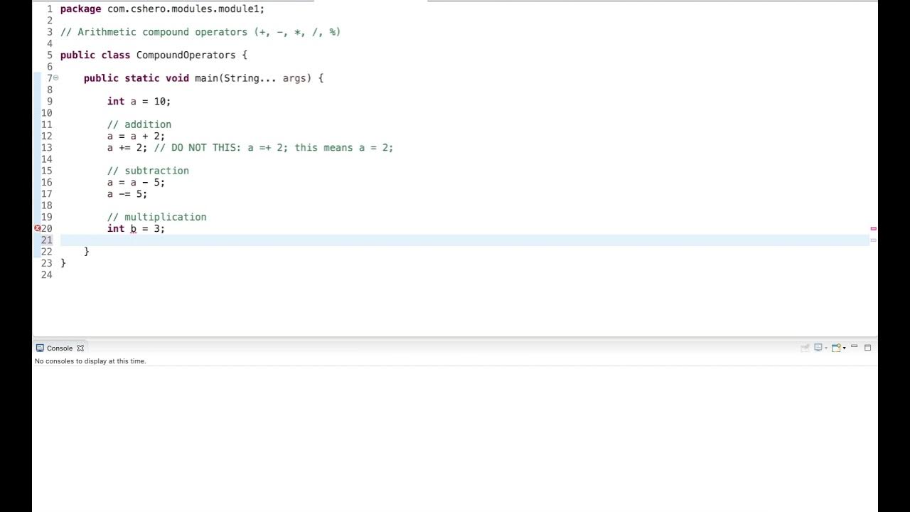 Java Tutorial: Arithmetic Compound Operators - YouTube