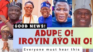 Adup O E Ma Jo E Ma Y Iroyin Ayo Ti De Fun Wa  Yoruba Alaafin Olubadan Sunday Igboho ni