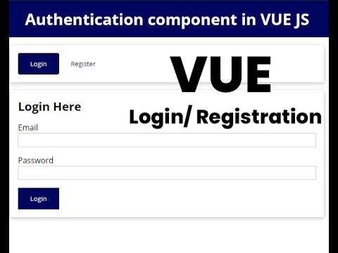 Vue Login and