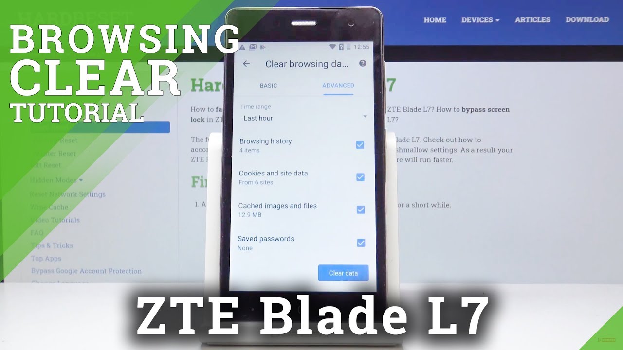 How To Refresh Browser Data On ZTE Blade L7 Delete Cookies History How to refresh browser data on zte blade l7 delete cookies history