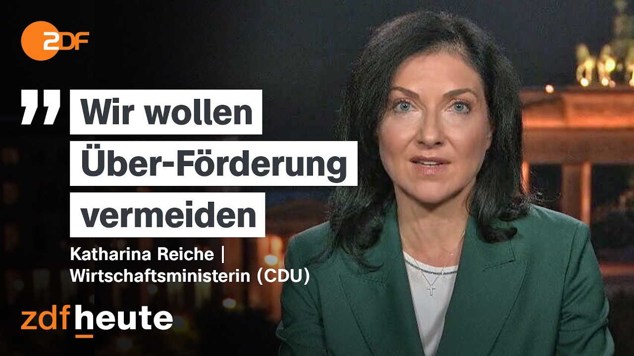 Energiewende: Wirtschaftsministerin Reiche verteidigt Pläne | heute journal