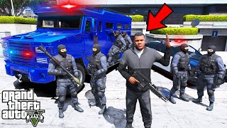 Franklin Joins SWAT To Fight Criminals In GTA 5 | SHINCHAN and CHOP screenshot 3