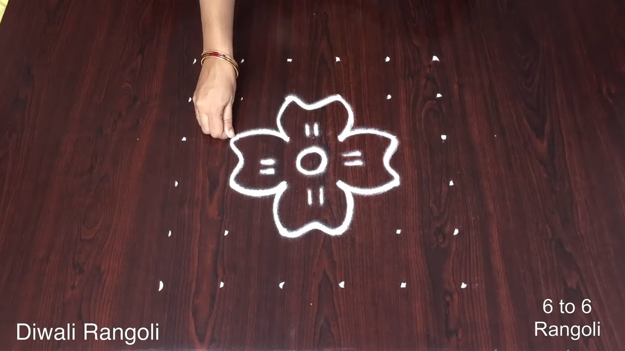 Divali Deepavali Dots Simple Designs Muggulu