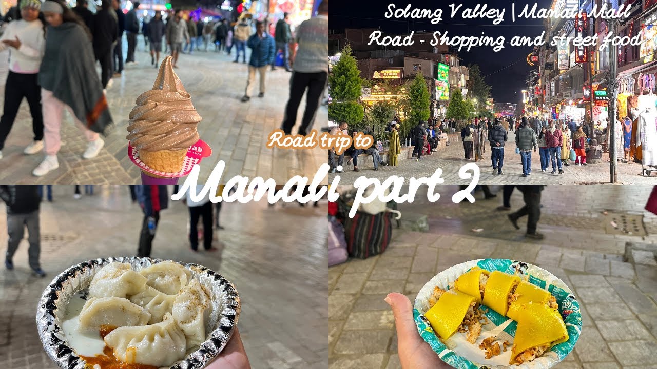 Solang Valley | Manali Mall Road - Shopping and street food | Road trip to Manali part 2