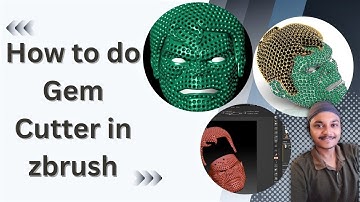 How to do Gem Cutter in zbrush || Mesh surface में जेम कटर कैसे करें || Tips in M9 ||