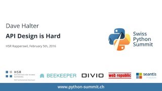 Famous Dave Halter – API Design is Hard – SPS16 Net Worth