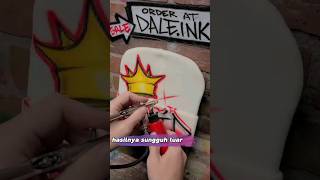 Karya seni Airbrush Custom Winter Hat