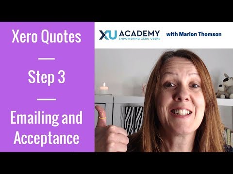 Xero Quotes - Emailing and Acceptance