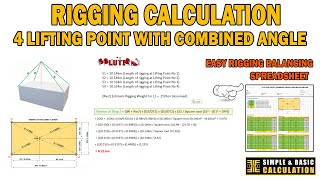 Mastering Rigging Calculation: Optimal Techniques for 4 Lifting Points #rigging #crane Profile
