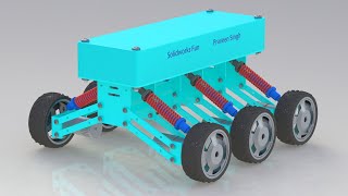 RC Car with Suspension System Animation/Motion Study in Solidworks