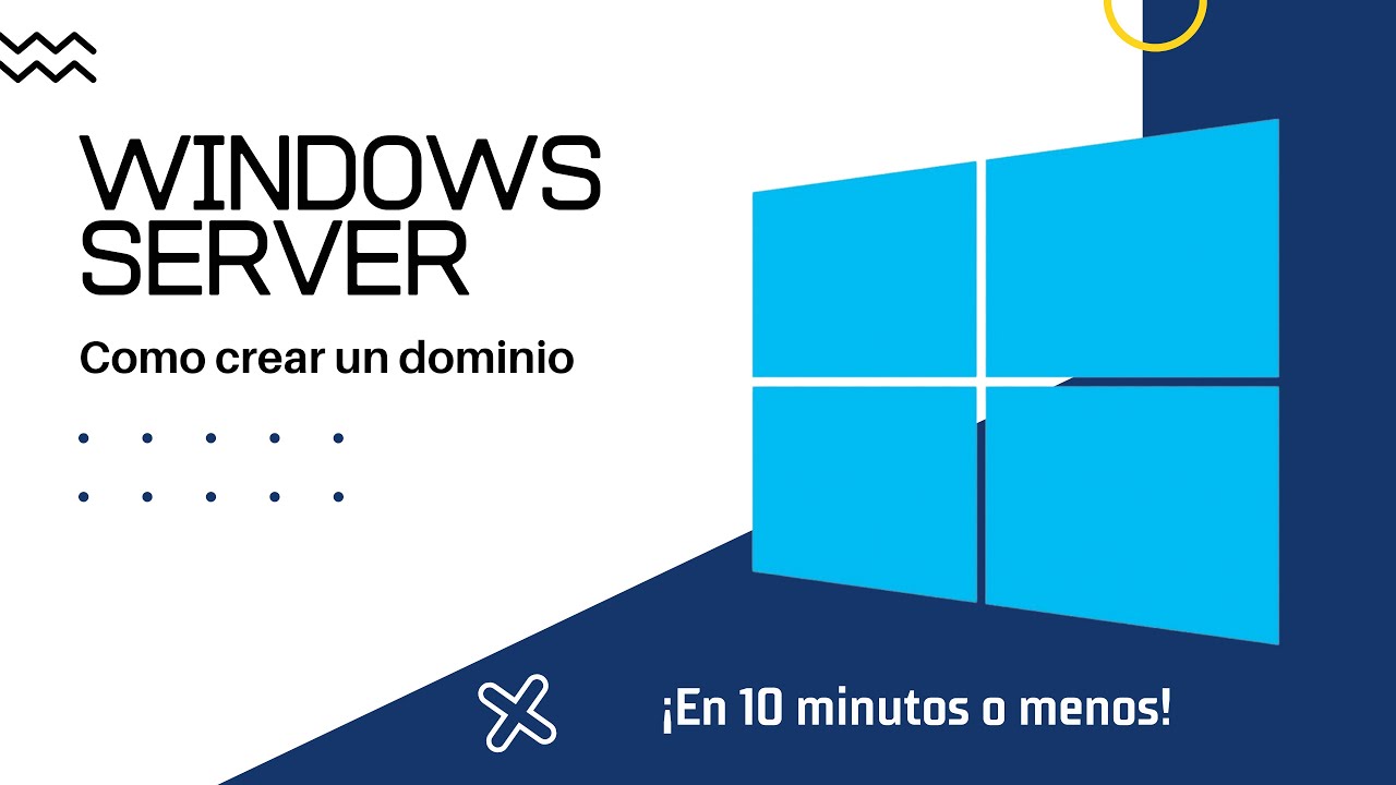 Como crear dominio en Windows Server en menos de 10 minutos - YouTube