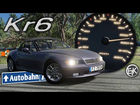 1994 ETK Kr6 2.4 (145PS) *210 IN CABRIO* V-MAX, 0-100, 100-200 Presentation, Autobahn | BeamNG.drive