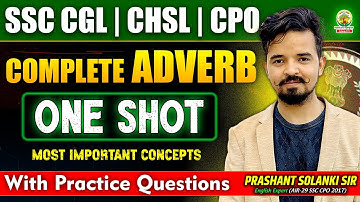 Complete Adverb One Shot! Prashant Solanki Sir | SSC CGL 2025 | Rankers Gurukul #adverb #practice