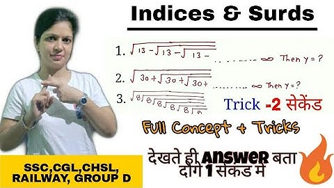 Surds and Indices - Shortcuts & Tricks for Placement Tests, Job Interviews & Exams
