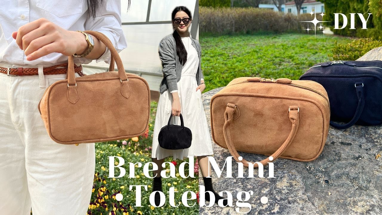 가정용 재봉틀로 가죽공예 도전?!!ㅣ브레드 미니 토트백 만들기ㅣ험난했던 시행착오ㅣDIY 가방 만들기