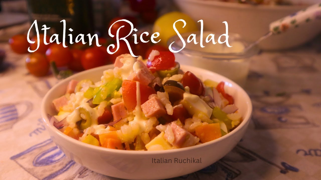 How to make the Italian Rice Salad | Cold rice recipe | The best summer ...