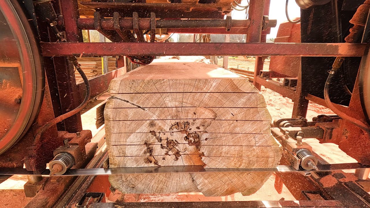 Cutting Massive Cedar Slabs - YouTube