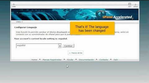 How to change the primary language in your cpanel hosting control panel
