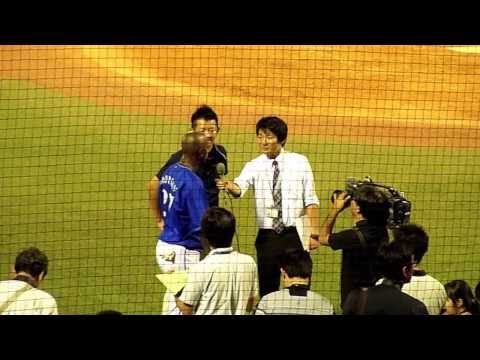 モーガンのヒーローインタビュー 2013.8.31 神宮球場