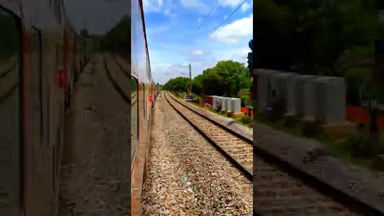 uday express 22666 covai to KSR banglore city junction dabul taker train speed 170km 😍😎very enjoyed