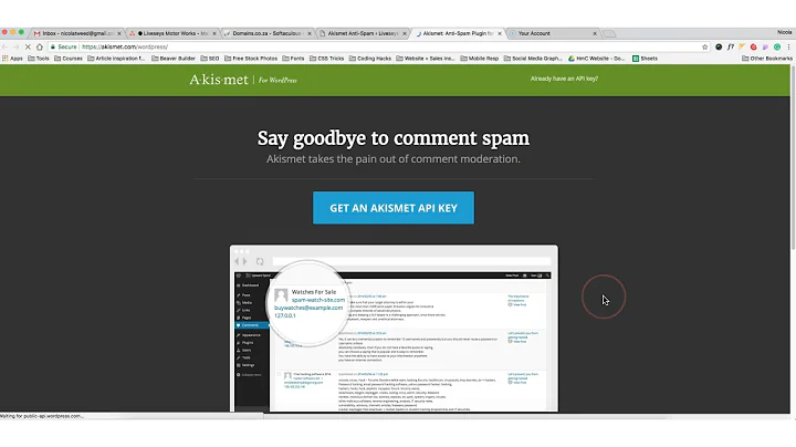 A quick guide to installing & setting up the Akismet Anti-Spam Plugin