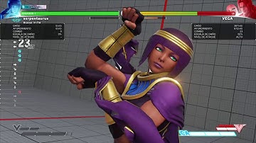 Menat vtrigger combo midscreen (549 dmg) - STREET FIGHTER V