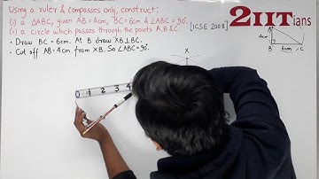 Construction Exercise 16.2 Q 2 Class X ICSE | Circumcircle of Triangle