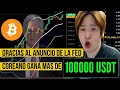 ▶️Trading Futuros con Bitcoin: Coreano Satto Gana mas de $100000 USD Gracias al anuncio de la FED✅