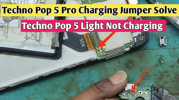techno pop 5 pro charging jumper solution || techno pop 5 pro not charging #gyantrchnical961