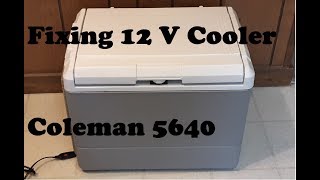 Coleman 12 Volt Cooler ~ Replacing Fan Motor ~ Model 5640