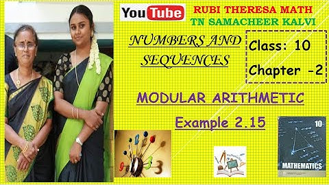 10th Maths _Samacheer Kalvi _Numbers&Sequences _Modular Arithmetic _Example 2.15