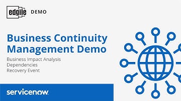 Business Continuity Management (BCM) Demo