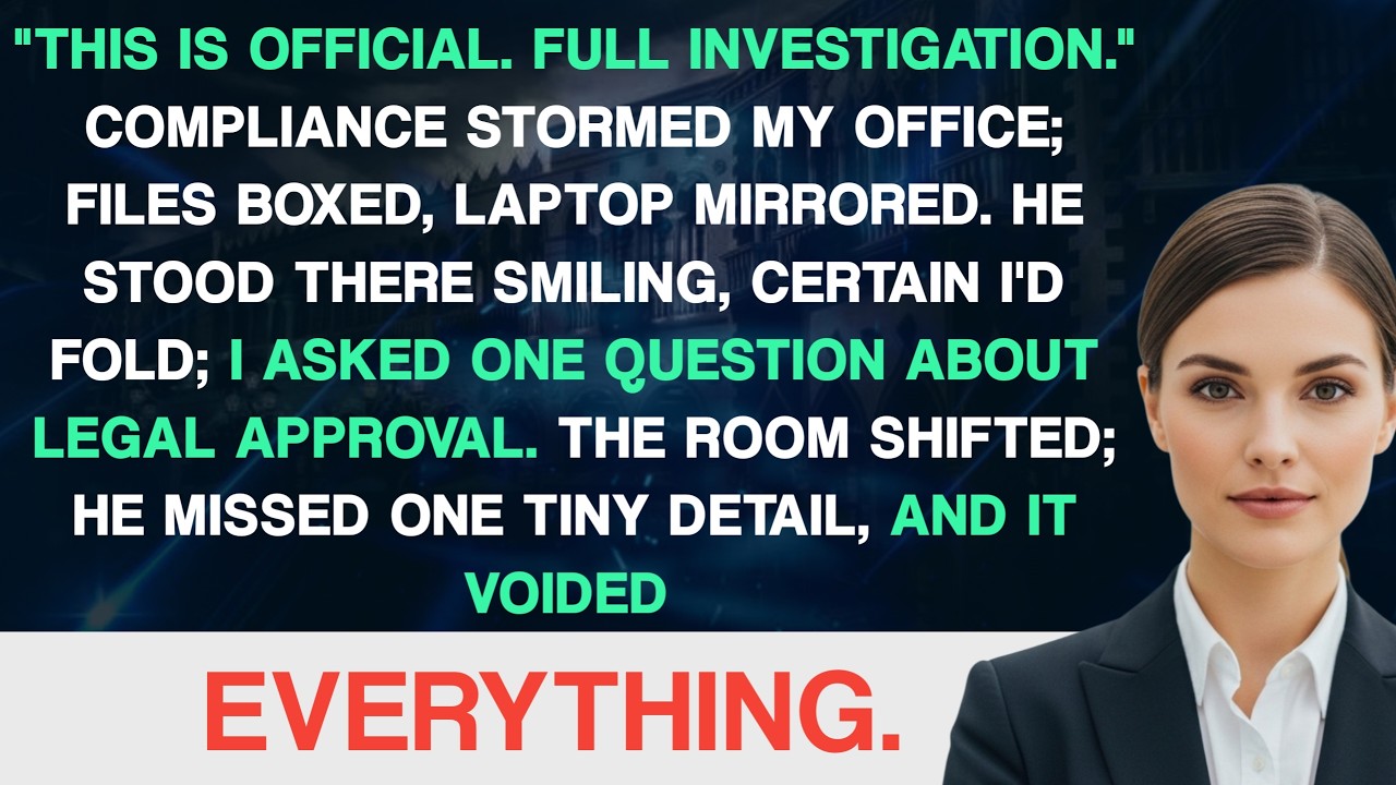 My Boss Sent Compliance to Tear Apart My Office — But Missed One Detail