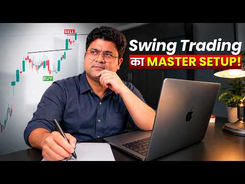 Swing Trading की सबसे आसान Strategy! | Daily Chart देखने की जरूरत नहीं | Triple EMA Entry & Exit