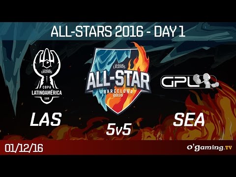 LAS vs SEA - All Stars 2016 - Day 1 Summoner's Rift 5v5 - League of Legends