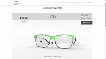 Eyeglass Configurator Made With Blend4Web