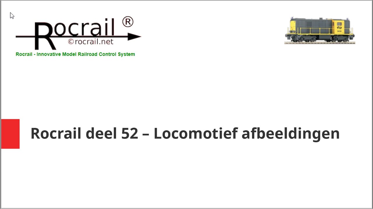 Rocrail deel 52: Locomotief afbeeldingen bewerken voor Rocrail - YouTube