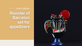 Rooster of Barcelos set for appetizers Resimi