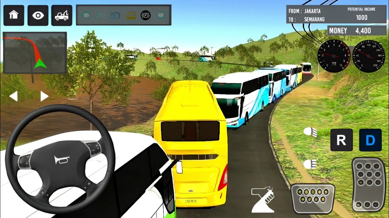 🔥 Heavy Traffic Bus Ride | Smooth Controls + Overtake Challenge