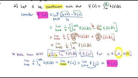 5.3 The Fundamental Theorem of Calculus