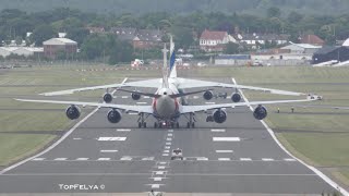 Boeing 747-8 vs Antonov An-124 Farnborough airshow