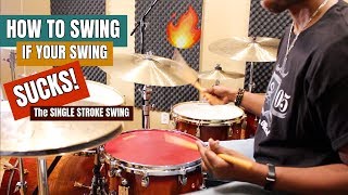 How To Swing If Your Swing Sucks!! - The Single Stroke Swing