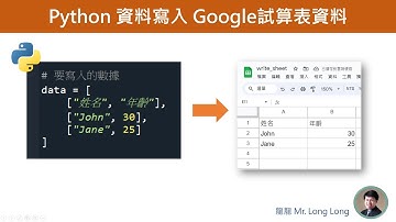 6分鐘學會Python將資料寫入Google試算表！