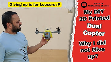 Talon-1 3D Printed Dual Copter Bi Copter: Why I Did not Giveup?