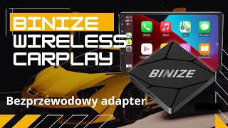 Bezprzewodowy adapter Binize CarPlay - beprzewodowy przesył aplikacji z telefonu do samochodu TEST