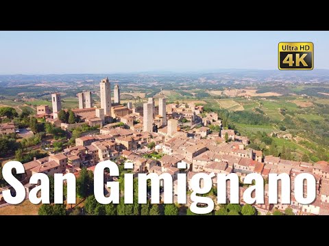 SAN GIMIGNANO (Tuscany), Italy walking tour in 4k - With Captions