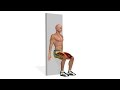 Упражнения для похудения ног: Wall Sit