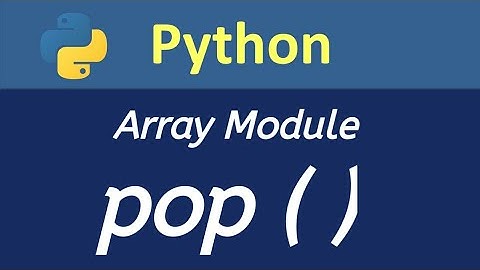 pop method Python in hindi