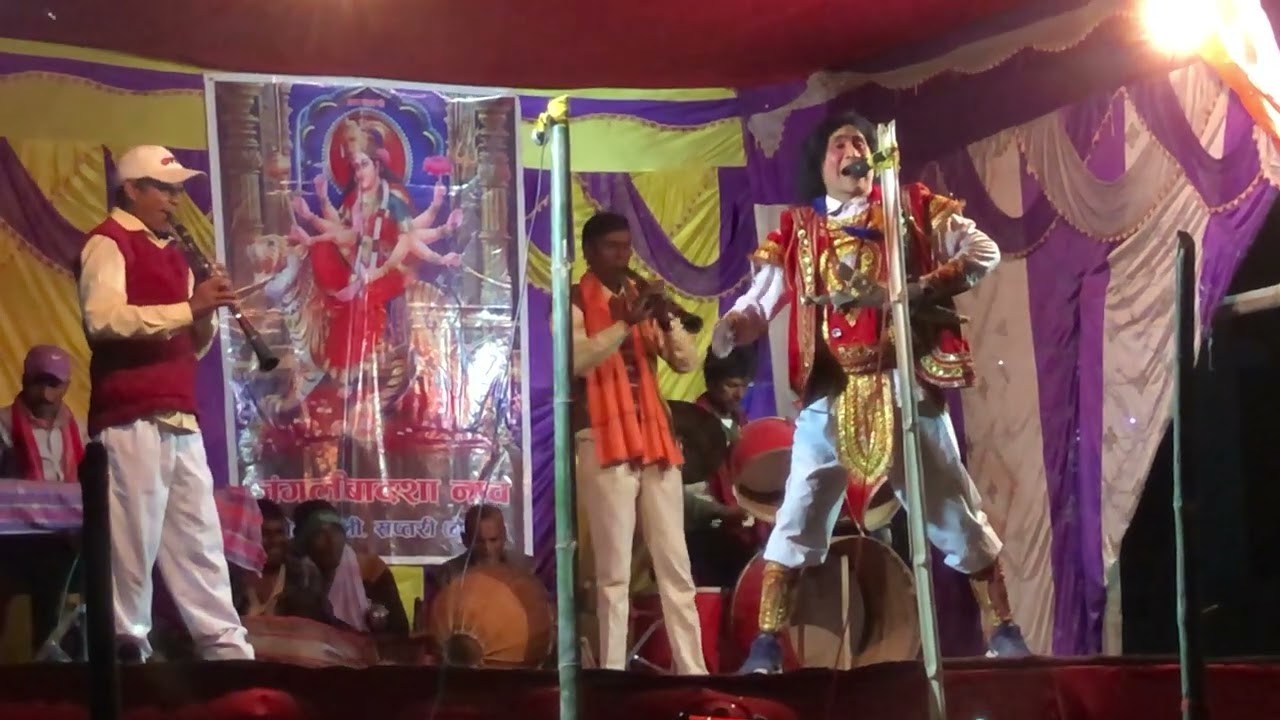 Nach jangli badsh Huliya  maithili parogaram video comedy #Bhawanipur# nach